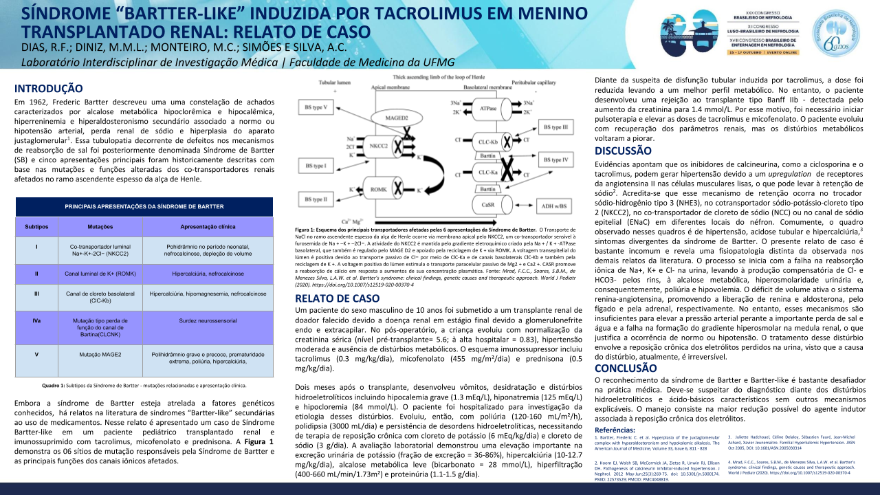 BARTTER-LIKE SYNDROME INDUCED BY TACROLIMUS IN A RENAL TRANSPLANTED BOY: CASE REPORT