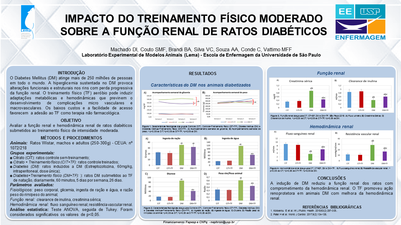 IMPACTO DO TREINAMENTO FÍSICO MODERADO SOBRE A FUNÇÃO RENAL DE RATOS DIABÉTICOS