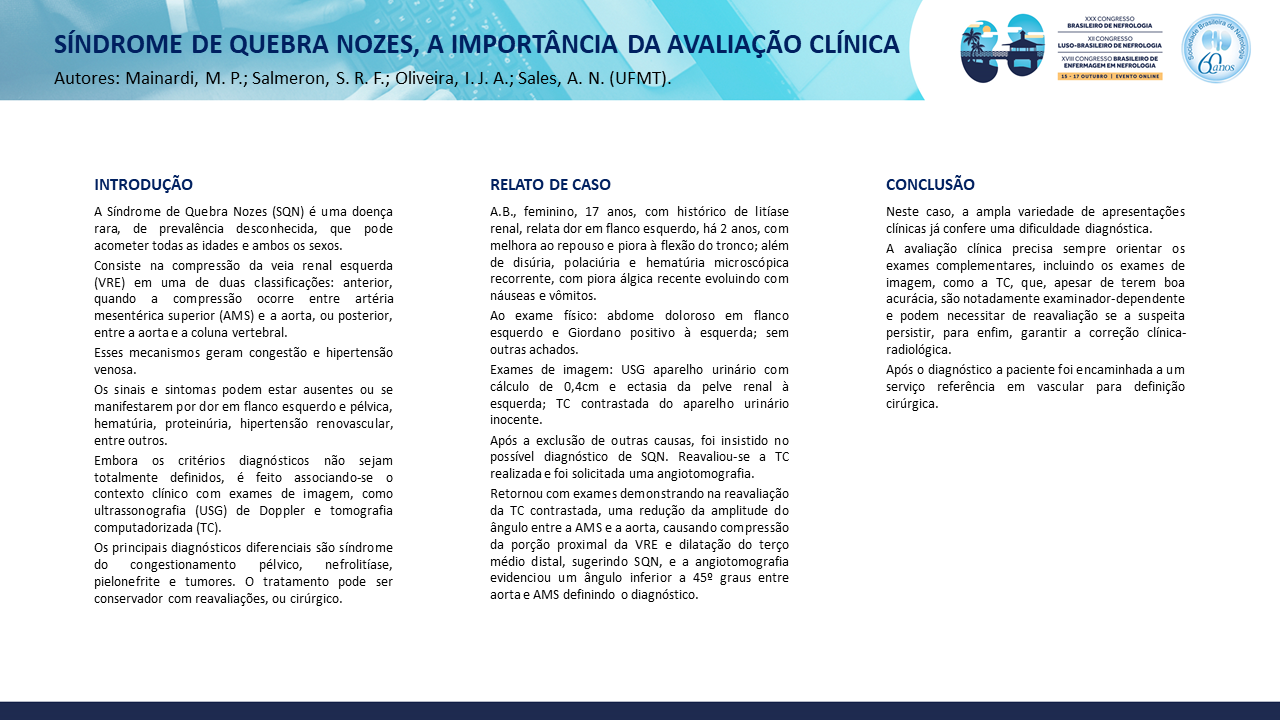 SÍNDROME DE QUEBRA NOZES, A IMPORTÂNCIA DA AVALIAÇÃO CLÍNICA: RELATO DE CASO