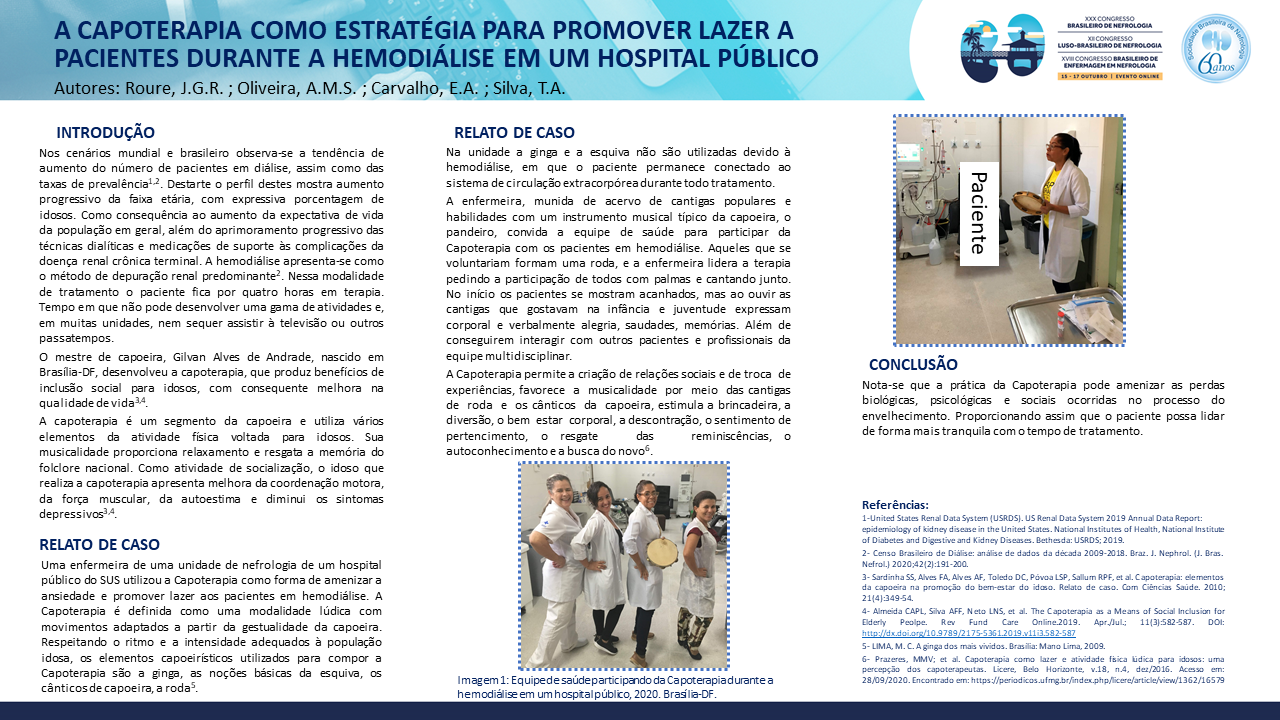 A CAPOTERAPIA COMO ESTRATÉGIA PARA PROMOVER LAZER A PACIENTES DURANTE A HEMODIÁLISE EM UM HOSPITAL PÚBLICO