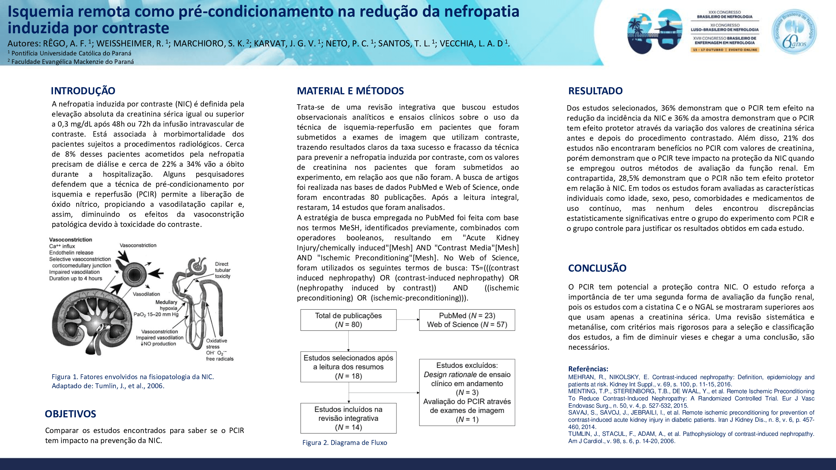 ISQUEMIA REMOTA COMO PRÉ-CONDICIONAMENTO NA REDUÇÃO DA NEFROPATIA INDUZIDA POR CONTRASTE