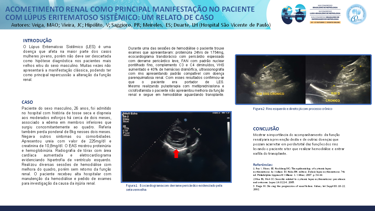 ACOMETIMENTO RENAL COMO PRINCIPAL MANIFESTAÇÃO NO PACIENTE COM LÚPUS ERITEMATOSO SISTÊMICO: UM RELATO DE CASO